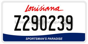 Z290239  license plate in LA