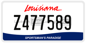 Z477589  license plate in LA