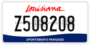 Z508208  license plate in LA