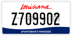 Z709902  license plate in LA