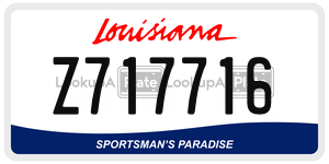 Z717716  license plate in LA