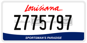 Z775797  license plate in LA