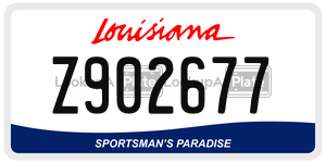 Z902677  license plate in LA