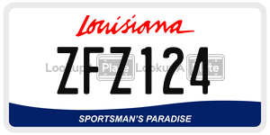 ZFZ124  license plate in LA