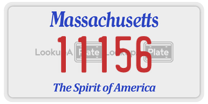 11156  license plate in MA