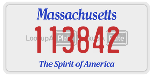 113842 license plate in Massachusetts