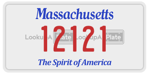 12121 license plate in Massachusetts