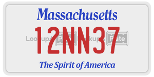 12NN37 license plate in Massachusetts