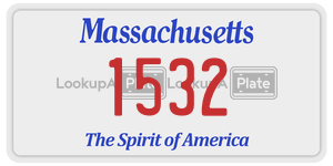 1532  license plate in MA