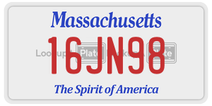 16JN98  license plate in MA