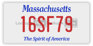 16SF79 license plate in Massachusetts
