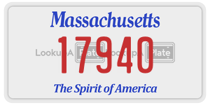 17940 license plate in Massachusetts