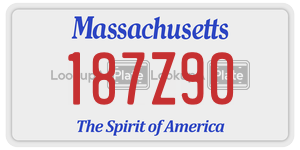 187Z90 license plate in Massachusetts