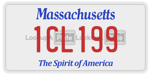 1CL199  license plate in MA
