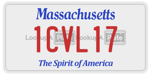 1CVL17 license plate in Massachusetts
