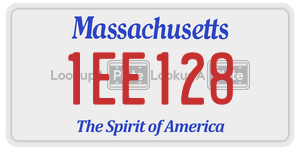1EE128 license plate in Massachusetts