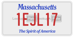 1EJL17 license plate in Massachusetts