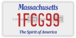 1FCG99  license plate in MA