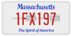 1FX197  license plate in MA