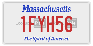 1FYH56 license plate in Massachusetts
