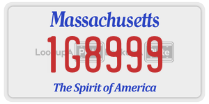1G8999 license plate in Massachusetts