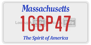 1GGP47  license plate in MA