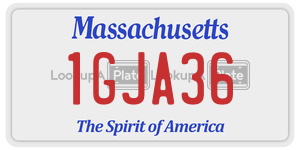 1GJA36  license plate in MA