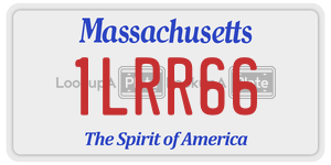 1LRR66 license plate in Massachusetts