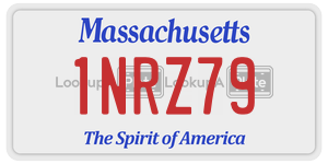 1NRZ79 license plate in Massachusetts
