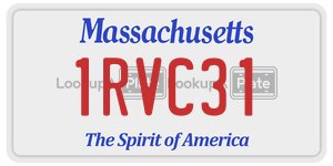 1RVC31  license plate in MA