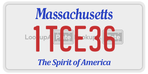 1TCE36  license plate in MA