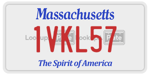 1VKL57 license plate in Massachusetts