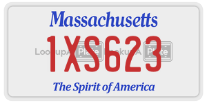 1XS623 license plate in Massachusetts