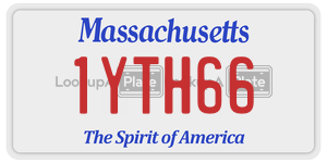 1YTH66 license plate in Massachusetts