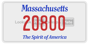 20800  license plate in MA