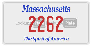 2262  license plate in MA
