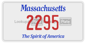 2295 license plate in Massachusetts