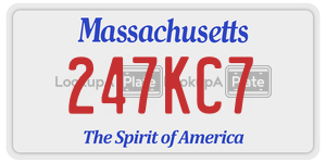 247KC7 license plate in Massachusetts