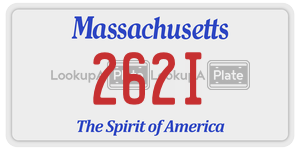 262I  license plate in MA