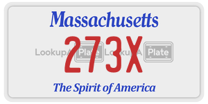 273X  license plate in MA