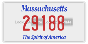29188 license plate in Massachusetts
