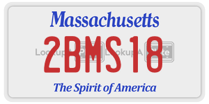 2BMS18 license plate in Massachusetts