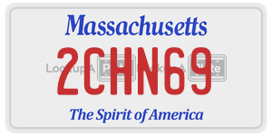 2CHN69  license plate in MA