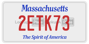 2ETK73  license plate in MA