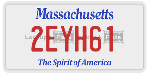2EYH61  license plate in MA