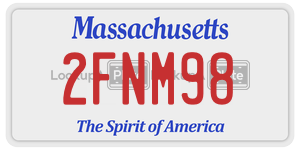 2FNM98  license plate in MA
