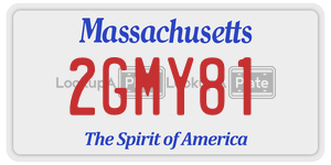 2GMY81 license plate in Massachusetts