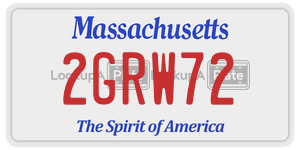 2GRW72  license plate in MA