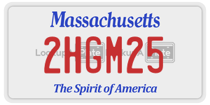 2HGM25  license plate in MA