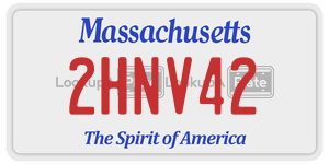 2HNV42  license plate in MA